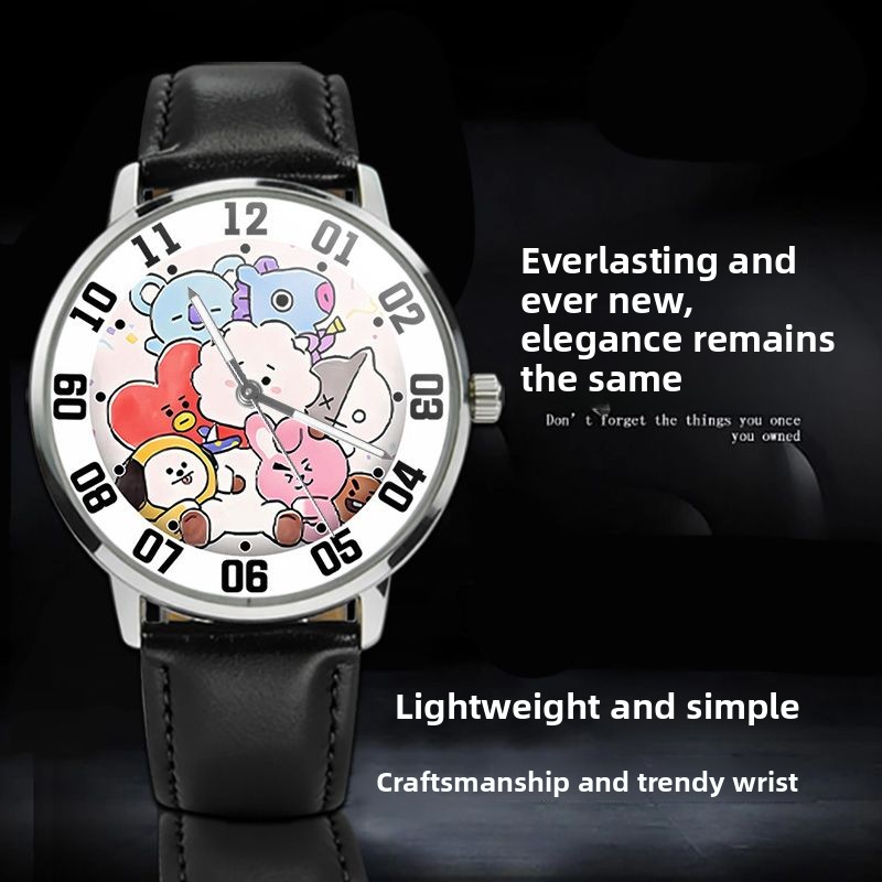 BT21 cartoon cute student watc - Anime Merchandise Types recension och pris