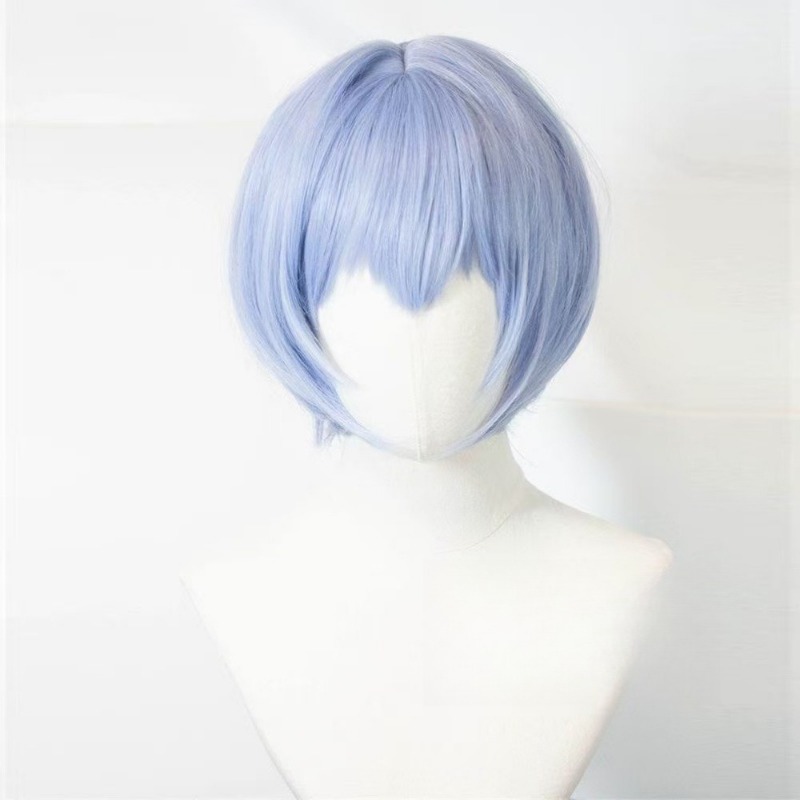 EVA Ayanami Rei cosplay wig sh - Evangelion Anime Merchandise recension och pris