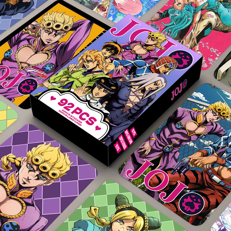 92PCS Photo Cards JOJO Double- - Jojo Anime Merchandise recension och pris
