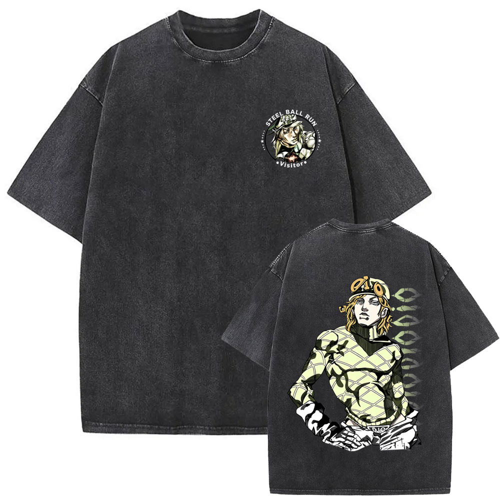 Washed Vintage Anime Jojo Biza - Jojo Anime Merchandise recension och pris