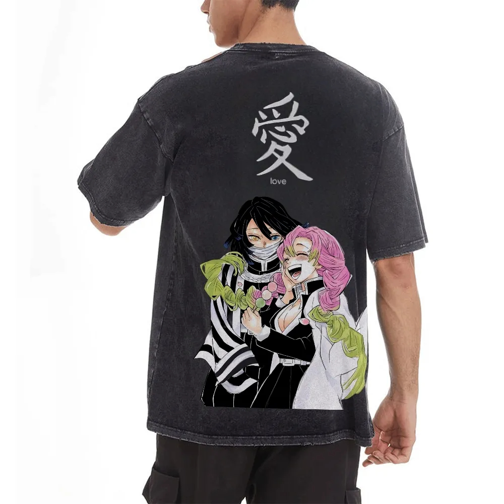 Kimetsu No Yaiba Washed T-Shir - Anime Merchandise Store In Japan recension och pris