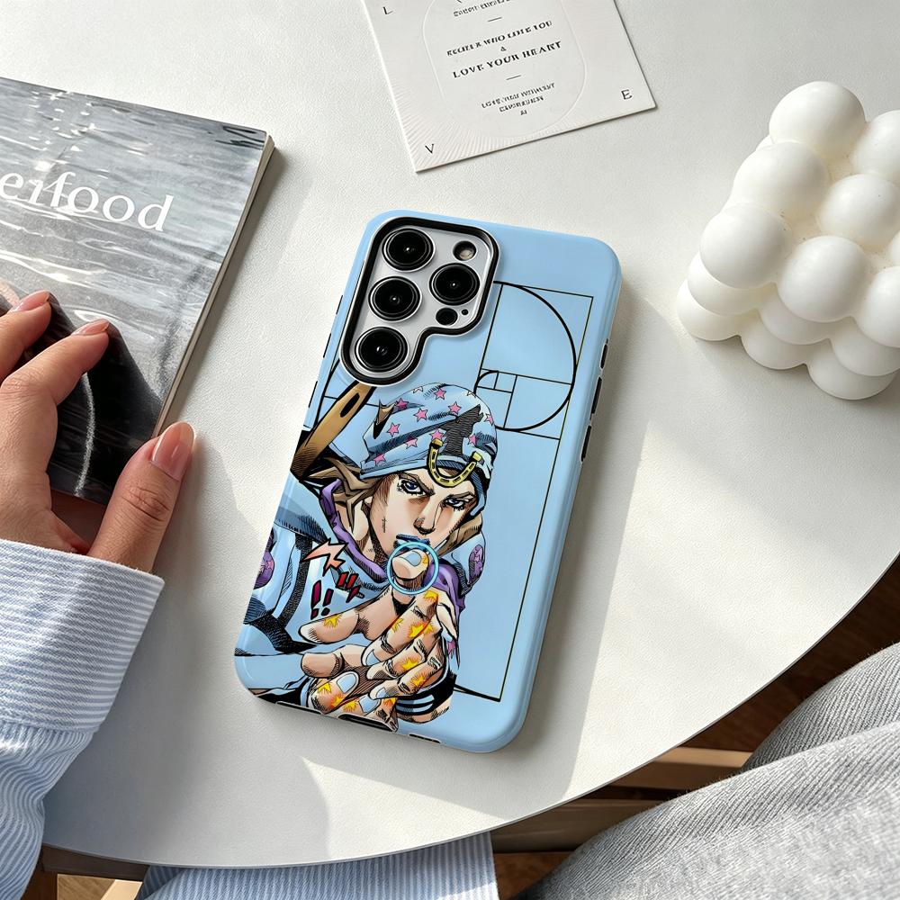 Hot cool Anime J-JOJO Steel Ba - Phone Case Anime recension och pris
